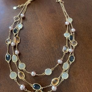 Talbots three layer necklace.